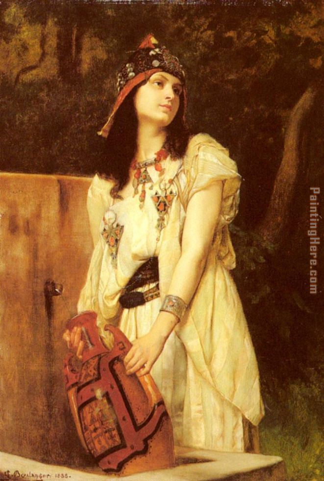 A Woman with an Urn painting - Gustave Clarence Rodolphe Boulanger A Woman with an Urn art painting